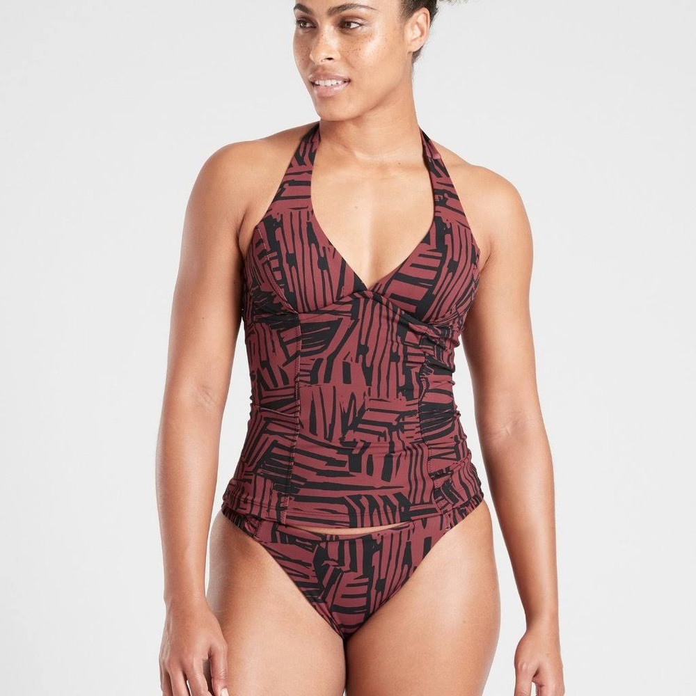 Athleta Sculpted Sienna Halter Neckline Tankini Top
